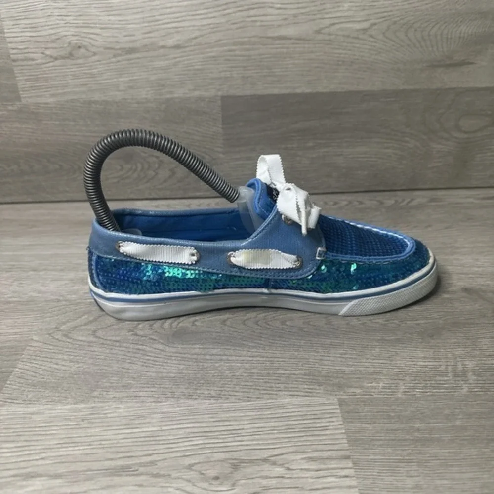 Sperry Top Sider Bahama Blue‎ Sequin Boat Shoes in Women's Size 6.5 M